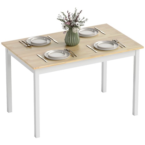 Homcom dining table farmhouse - homcom,