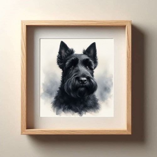 Scottish terrier dog wall - scottish,
