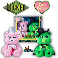 Wicked x Care Bears Plush - Elphaba & Glinda Movie Edition 2-Pack