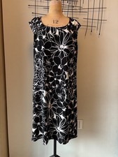 George black White floral