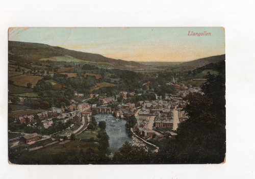 Kgv llangollen postcard - kgv,
