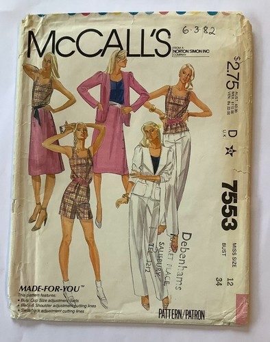 Mccall 7553 sewing - mccall’s,