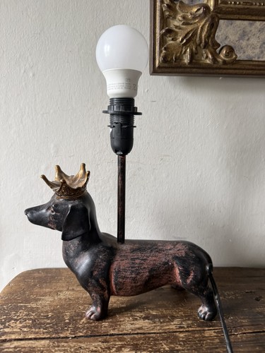 Dachshund table lamp sausage - table,