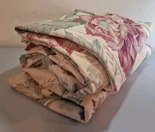 Titley & Marr "Papaver" Fabric Pencil Pleat Curtains X 2 - 55" D X 104" W Each