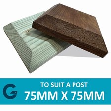 Wooden Post Caps Bevelled &