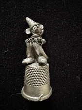 Vintage Disney Treasures Sorcerer Apprentice Mickey Mouse Pewter Thimble