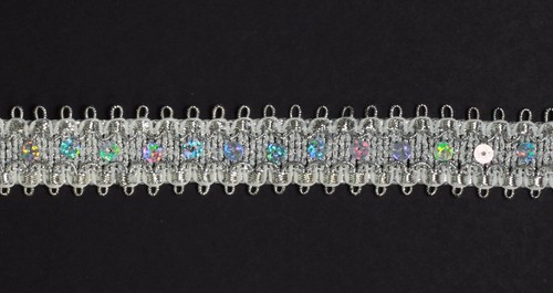 Sequins lace applique - , motif