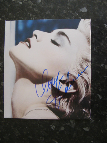 Madonna signed record cover - signed,