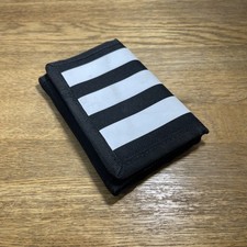 Adidas Primegreen men's black canvas tri-fold wallet