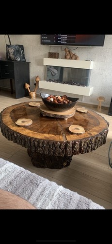 Solid oak hand made table - made,
