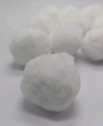 Pack 40mm white pom - pom,