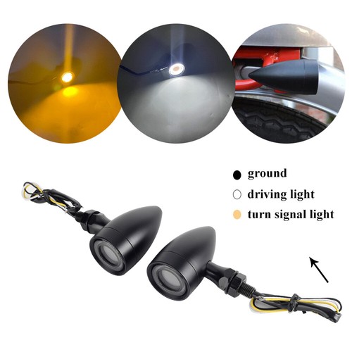12v led bullet amber - led, amber/white