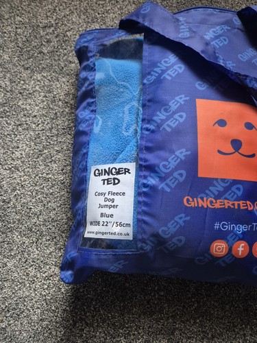 Ginger ted blue - dog, jumper