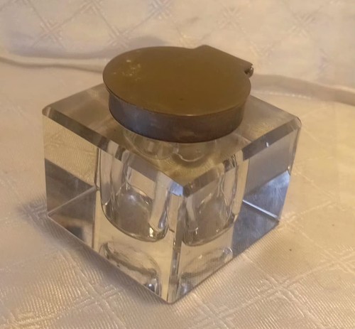 Vintage solid glass square - solid,
