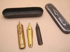 Antique Fountain Pen Nib Box /