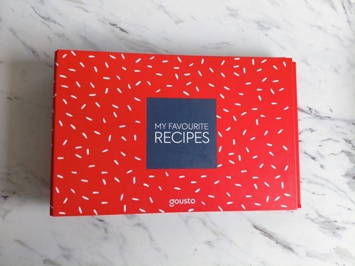 Gousto recipe folder with - with, 40+