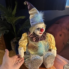 Large Vintage Porcelain Clown