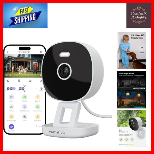 Wireless security camera - 2k,