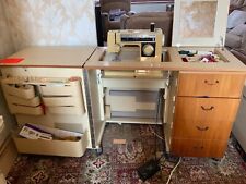 Horn Collection Sewing Table With Singer Sewing Machine