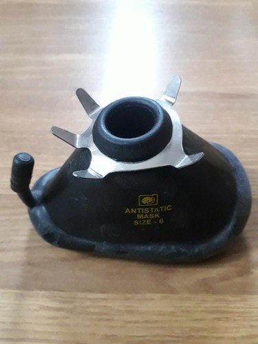 Anaesthesia black rubber face - black,