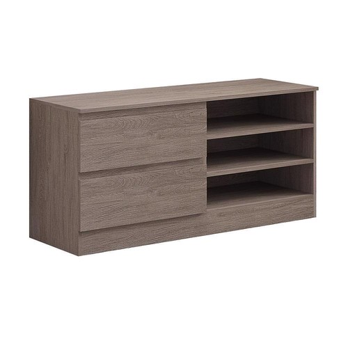 Rustic brown oak drawer 3 - 2,