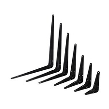 London Shelf Brackets Neptune BLACK Metal Steel Wall Shelving Supports Fixings
