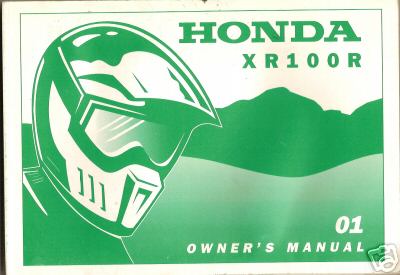 2001 honda motorcycle - motorcycle, xr100r