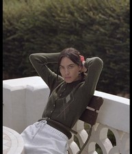 Zara Argyle Knit Cardigan With