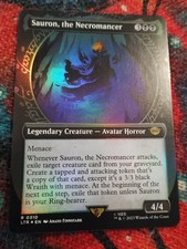 SHOWCASE FOIL Sauron, the Necromancer - LTR - NM - Magic: The Gathering - MTG