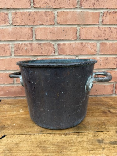 Large heavy copper - heavy, pot