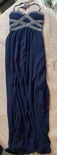 Stunning navy blue embellished - stunning,