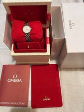 Omega DeVille Stainless Steel Ladies Quartz Watch With Box