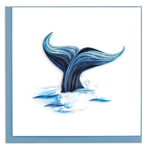 Quilling whale tail ocean - quilling,