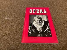 OPERA MAGAZINE 1956 AUG TITO GOBBI AS RIGOLETTO. PETER CORNELIUS. STRAWINSKY