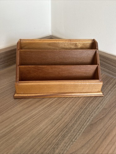 Wood wooden letter rack - wooden,