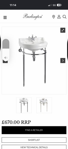 Burlington 56cm round - burlington, console