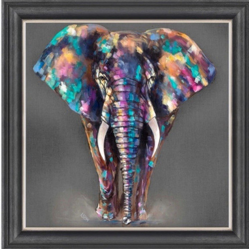 Framed abstract elephant - framed,