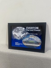 EVERTON/HILL DICKINSON FOOTBALL STADIUM A4 BLACK FRAMED WALL ART / PICTURE FRAME