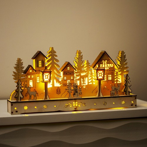 Light wooden christmas - up,