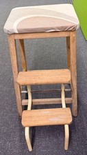vintage wooden folding step