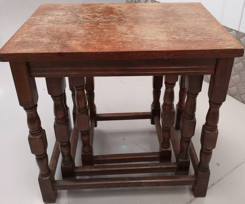 Vintage wooden nest - vintage, tables