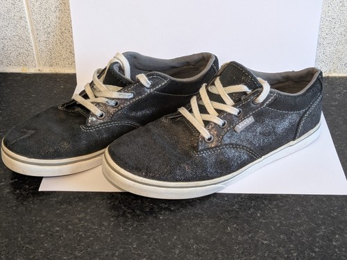 Vans grey glitter shoes - vans,