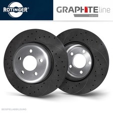 2 Rotinger High Performance Sport Brake Discs Front 334mm Audi S3 VW Golf 4 R32