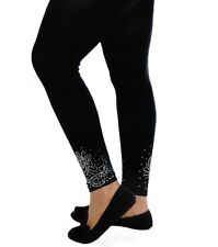 Womens Leggings Plus Size Ladies Foil Glitter Butterfly Elastic Trouser