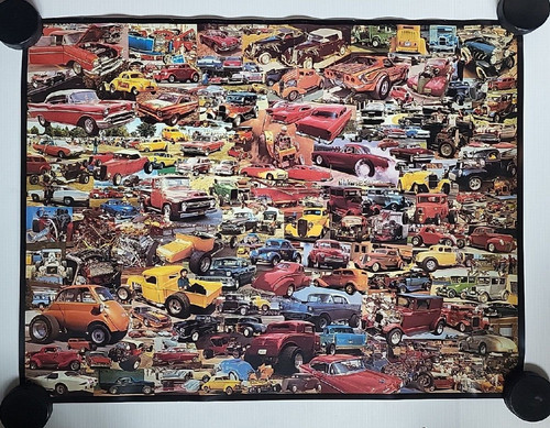 Classic cars poster collage - cars,