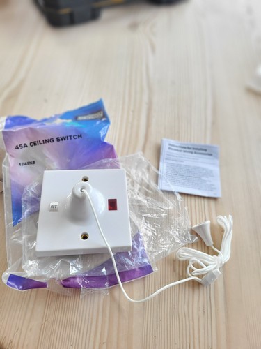 Ceiling pull cord light - cord,