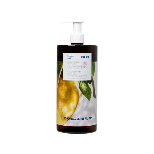 Korres basil lemon shower - korres, gel