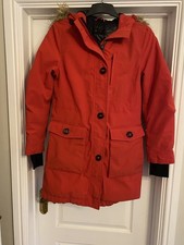 M&S Move Goose Down Parka Women's Coat, Red  - Size 8 