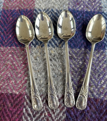 Epns silver teaspoons set 4 - silver, of