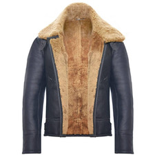 Men's B3 Aviator Sheepskin Jacket: Real Shearling Leather Bomber